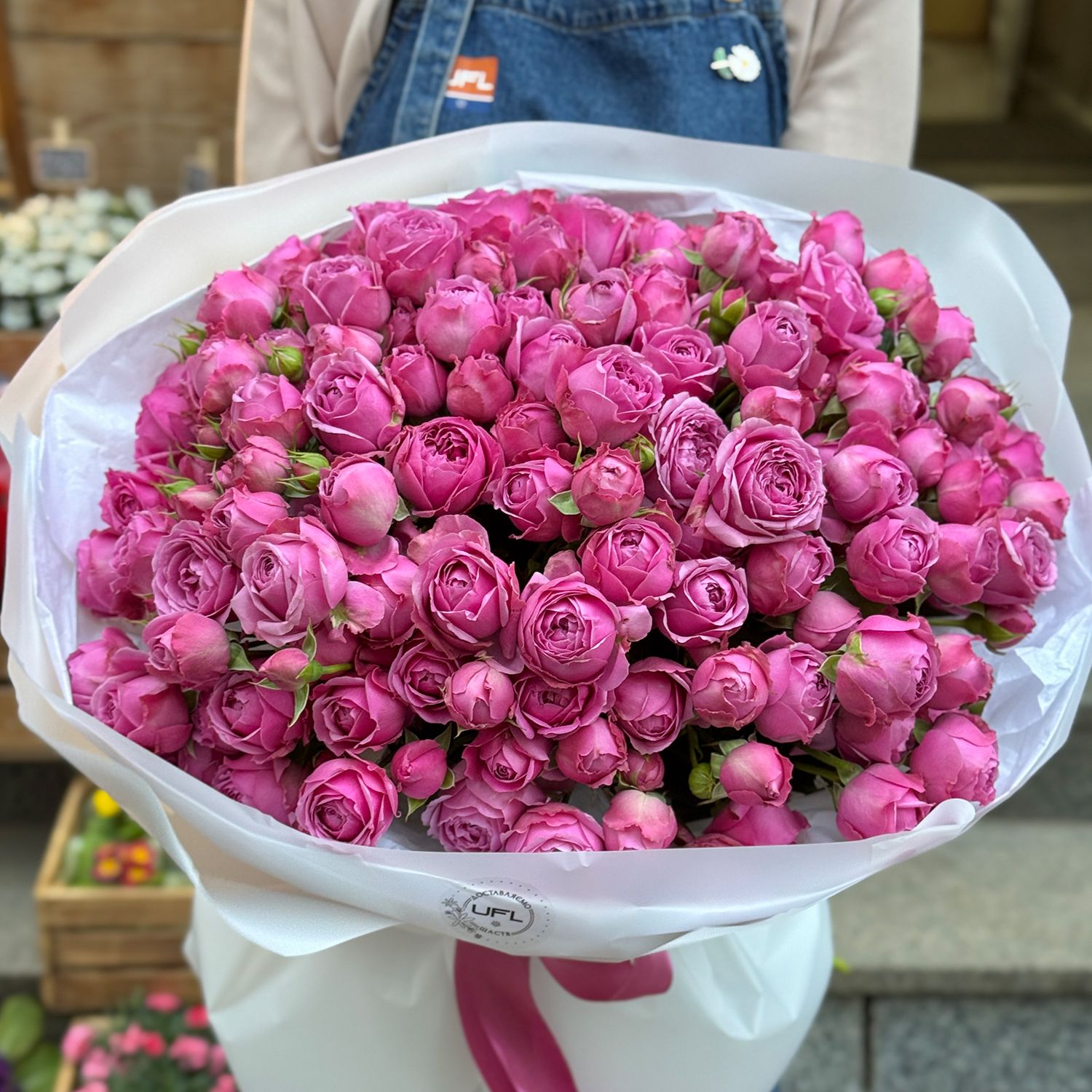 Bouquet Bouquet of peony roses 51 pcs