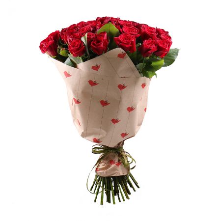 rose (51 pcs.), packaging, ribbon