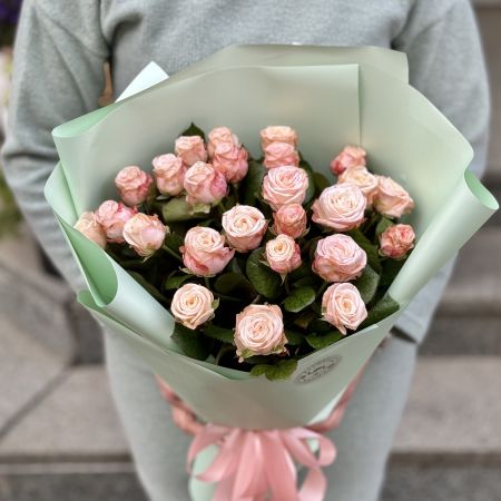 rose (25 pcs.), packaging, ribbon
