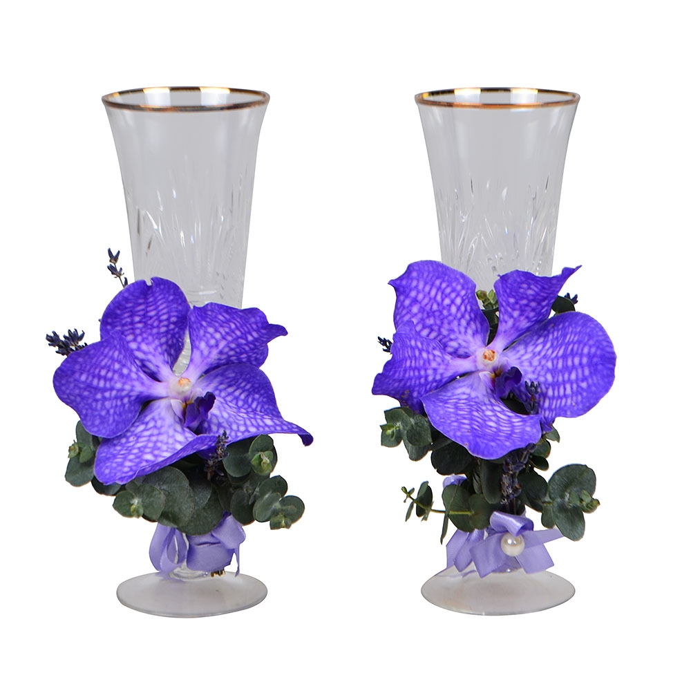 Product Flower decoration of glasses 3